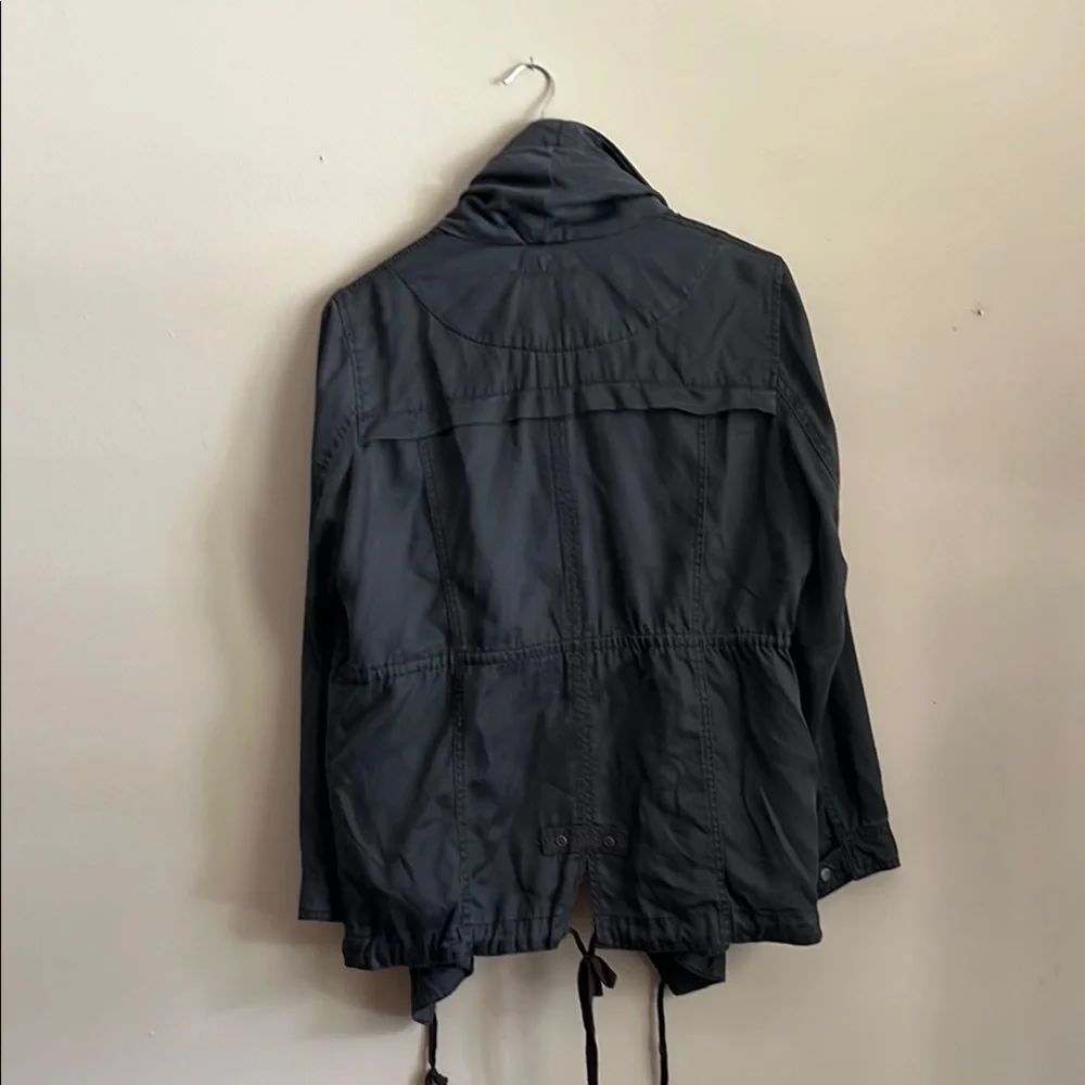 Anthropolgie Blue Jacket with Patterned Lining - Picture 6 of 7